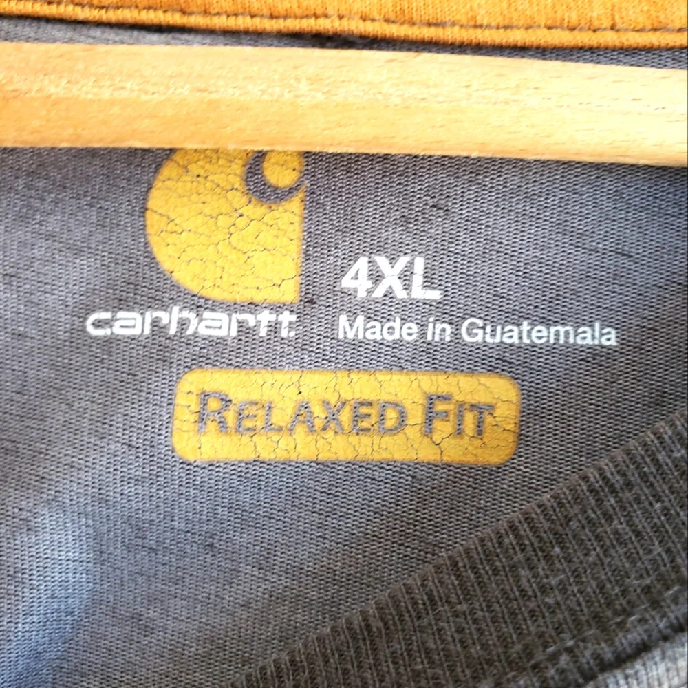 Carhartt Men’s long Sleeve T-shirt. Size: 4XL, Gray. - Picture 3 of 8